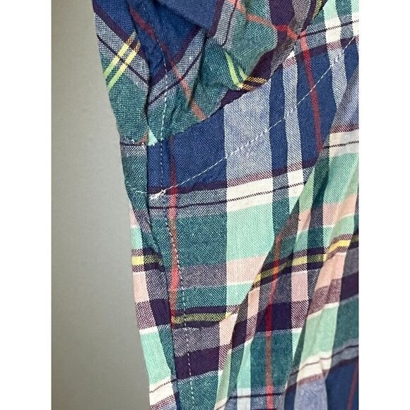 Ralph Lauren Plaid Shirt 2XL Blue Preppy Blake Resort Classic Colorful Festive - Picture 8 of 13